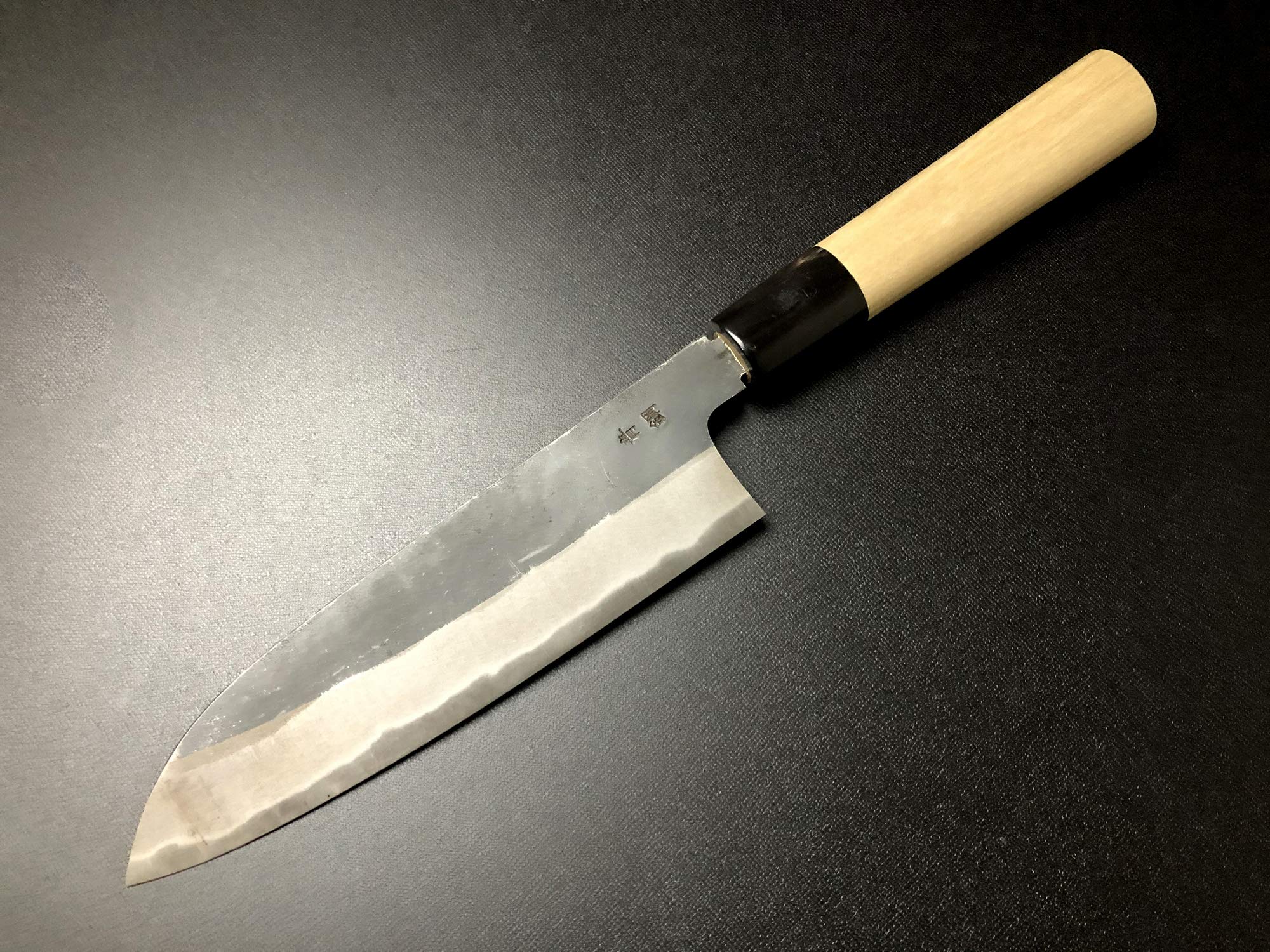 Amazon | 有次 包丁 三徳 黒打文化 180mm 万能包丁 魚がし 青鋼2 日本